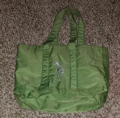 US Polo Assn. Bags Large Green Tote Bag 100% Nylon Pre-owned Stained  • $0.99