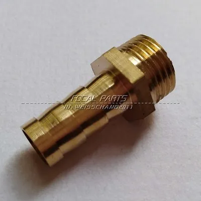 Fitting Metric M16 M16X1.5 Male To Barb Hose ID 3/8” Brass Fuel Air Gas M558 • $7.50