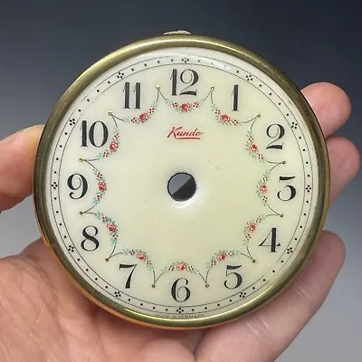 3  Vintage Kundo Clock Face Dial Porcelain Hand Painted PARTS / REPAIR • $25