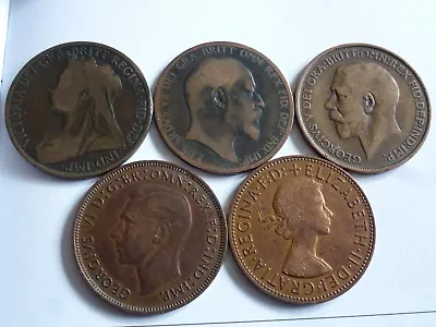 Various Large/old Victoria + One Penny 1860/1869/1970 Coin Hunt Choice Of Year • £0.99