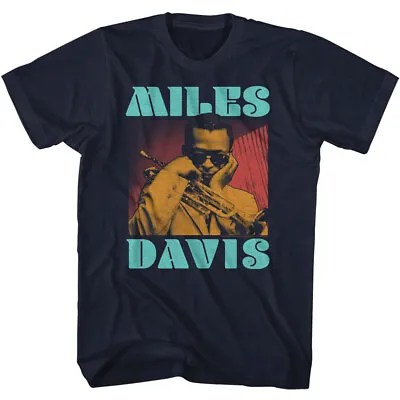 Miles Davis Tri Color Photo Men's T Shirt Jazz Music Band Tour Merch • £39.89