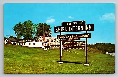 Ship Lantern Inn Milton New York Vintage Unposted Postcard • $8