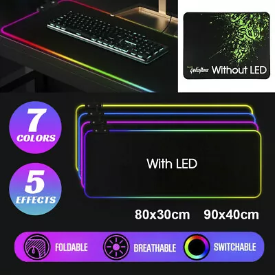 $16.80 • Buy Extra Large Size Gaming Mouse Pad Desk Mat Anti-slip Rubber Speed Mousepad Black