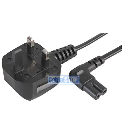 £7.95 • Buy 5M UK Mains Power Plug To C7 Figure 8 Right Angle 90 Degree Samsung TV Cable