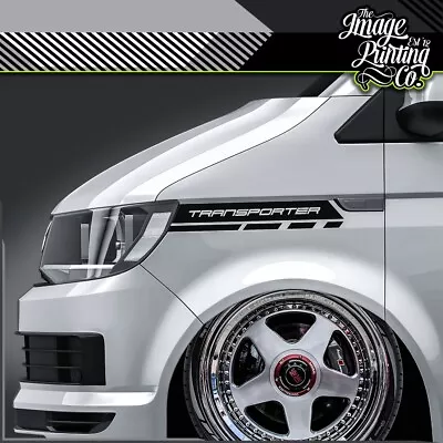 VW Transporter Wing Vinyl Decal Kit - T4 T5 T6 -  Stickers - Camper Graphics V15 • $45.94