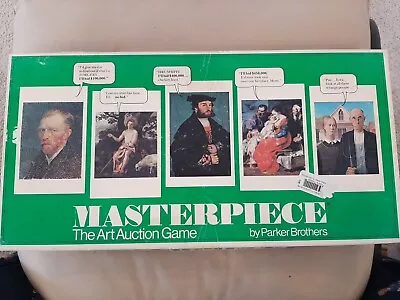 Vintage Masterpiece The Art Auction Board Game Parker Brothers 1976 Edition • $34