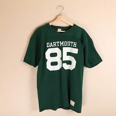 Vintage 1980s 80s Dartmouth Football Champion Jersey Shirt Durene L USA Made • $180