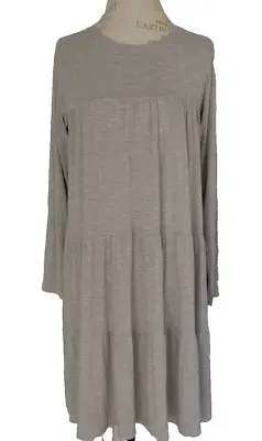 Pluto Bailey Morning Gown Sleep Wear Grey Night Gown Lingerie NWT $218 Size 38 S • $69