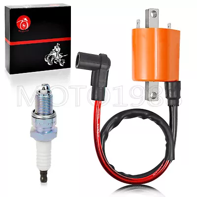 Ignition Coil & Spark Plug For Yamaha Gas Golf Cart G2 1985-1991  G5 1990-1995 • $16.59