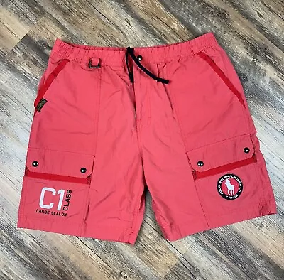 Polo Ralph Lauren Cargo Swim Board Shorts Mens 2XL XXL Canoe Slalom Class C1 Red • $34.77