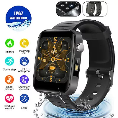 Waterproof Bluetooth Smart Watch Sport Heart Rate Blood Pressure For Smartphone • $32.18