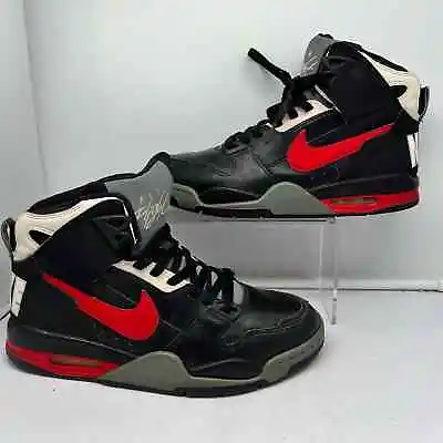 Nike Shoes Mens 8 Air Flight Condor Retro Black Red Sneaker 366574 Basketball  • $44.99