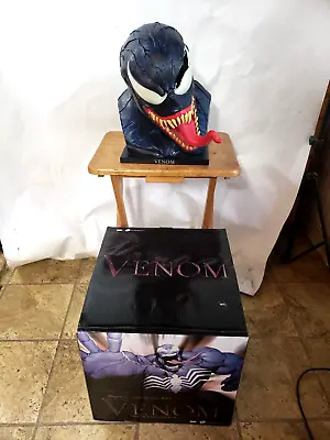 Upper Deck Venom Spider-man Life Size 16   Bust Head Statue New W/ Defect • $200