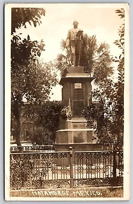 Postcard Statue In Matamoros Mexico RPPC P190 • $14.97