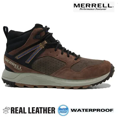 Merrell Mens Walking Trainers Hiking Trekking Thermal Waterproof Outdoor Boots • £64.95