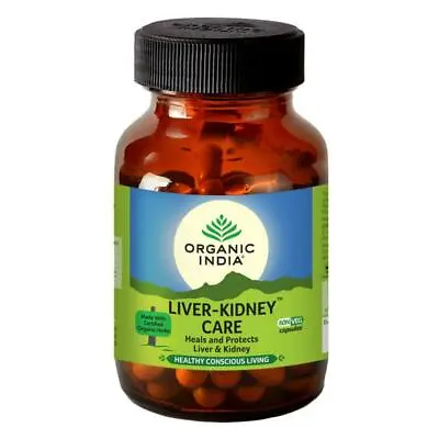 $13.99 • Buy Organic India Liver-Kidney Care Heals And Protects Liver & Kidney 60 Capsules 