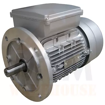 Single Phase Electric Motor 240v 3 KW 4 HP 1400rpm 4 Pole IMB5 B5 Flange • $426.30