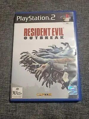 Resident Evil Outbreak  PS2 - WITH MANUAL - TESTED - WORKS • $31