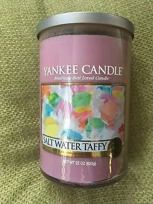 Yankee Candle Salt Water Taffy Deerfield Large Tumbler Double Wick Rare • £17.50
