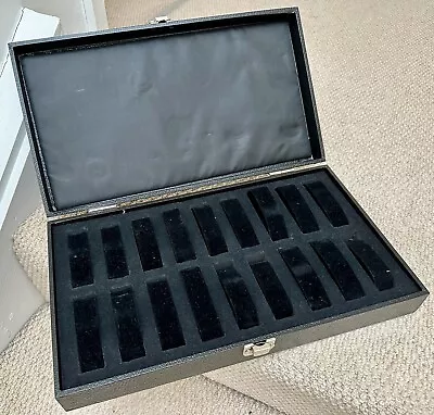 18 Watch Box Travel Storage Case Black • £16.61