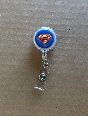 Retractable Superman Lanyard Badge Holder Belt Clip  • $6.50