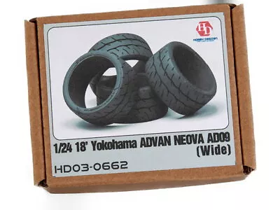 HOBBY DESIGN 1/24 18 Inch Yokohama Advan Neova Tire Wide Type HD03-0662 • $61.80