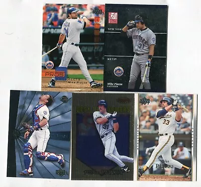 Mike Piazza 5 Baseball Card Lot HOF DODGERS MARLINS METS PADRES A's (LOT 37) • $1.99