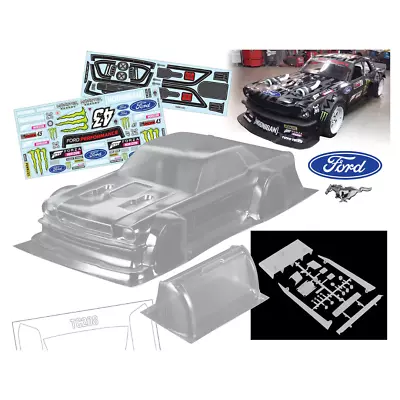 Bodyworx Ford Mustang 1967 KB Hoonicorn 200mm 1/10 Clear Body Shell BWX-N139 • £61.85