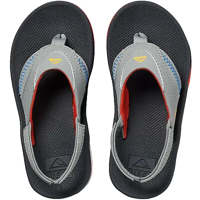 Reef Kid Infants Fanning Summer Beach Holiday Sandals Thongs Flip Flops - Grey • $49.45