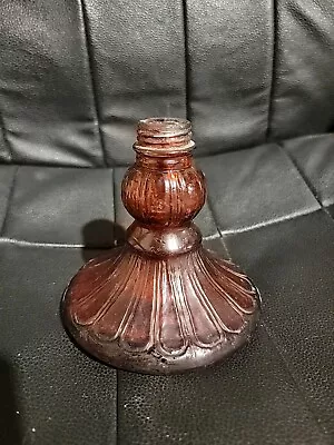 Vintage Ruby Red Glass Oil Jeannie Magic Lamp Screw Top 1960s • $37.99