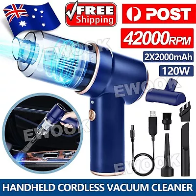 42000RPM Handheld Cordless Vacuum Cleaner Home Car Office Mini Duster Blower • $19.95