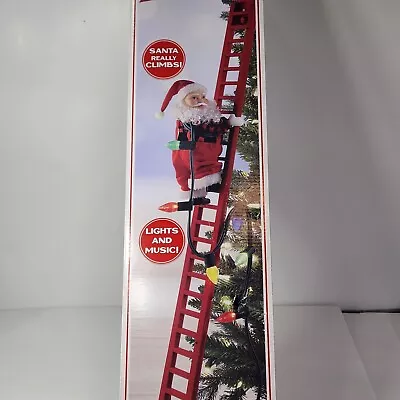 Mr Christmas Super Climbing Santa Lights Music 43  Tall Christmas Accessory New • $64.99