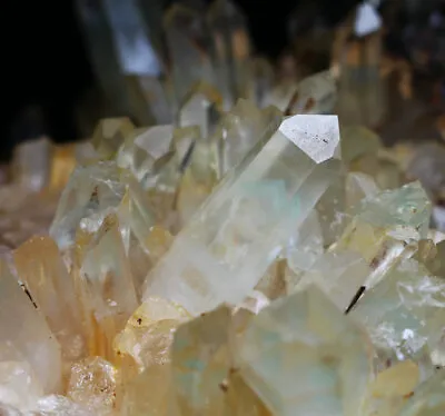 22.52lb NATURAL Green Ghost Pyramid Quartz Crystal Cluster Point Mineral Specime • $799.99