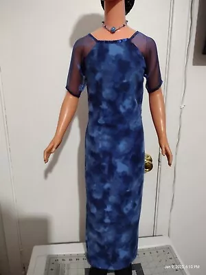 Long  Elegant Blue Dress For My Size 36 /38  Barbie . • $17.99