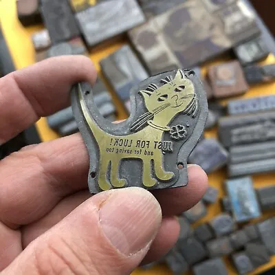 £12 • Buy Letterpress Printing Lucky Cat Plate