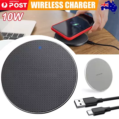 $7.09 • Buy Qi Wireless Charger Charging Pad For IPhone 13 12 11 Pro Max Samsung S21 S20