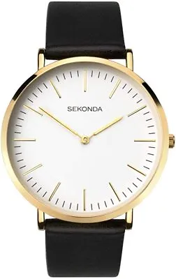 Sekonda Mens Watch With White Dial And Black Strap 1344 • £24.99