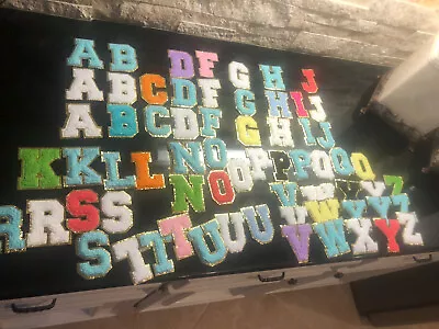 $2.99 • Buy 3 Inch Chenille Patch Letter Iron On Pick Your Letter/ Color Like Stony Clover