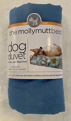 The MollyMutt Bed- Dog Duvet- Small- 22 X27 X5 - Dark Sky Blue- NEW • $24