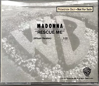 Madonna Rescue Me Promo CD PRO-CD-4577 • $51.37