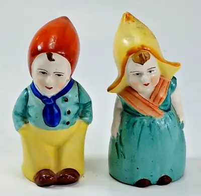 £13.63 • Buy Vintage Ceramic Dutch Boy & Girl Figurine Salt & Pepper Shakers. - Japan.