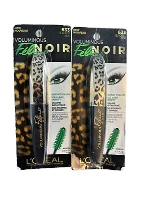 2x L’Oreal Voluminous Feline Waterproof Instant Volume Mascara 633 Blackest Noir • $12.99