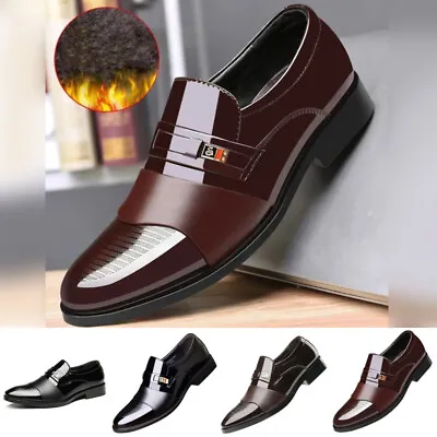 Men Oxfords Wingtips Brogues Mens Business Wedding Non Slip Formal Dress Shoes • £20.28