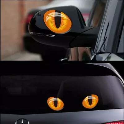 A Pair Cat Eyes Car Side Mirrors Decal Sticker Funny Prank Auto Truck SUV Window • $4.95