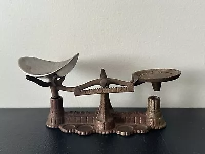 Miniature Antique Vintage Ornate Cast Iron Toy Scale #2 (FAIR AND SQUARE) • $9.99