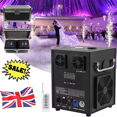 2X 700W Cold Spark Firework Machine Stage Effect Wedding Party DMX W/Flight Case • £199.99