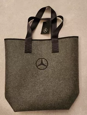 Mercedes-Benz Shopper Bag Tote Shopping Bag Grey Black Collection B6695 2989 • $38