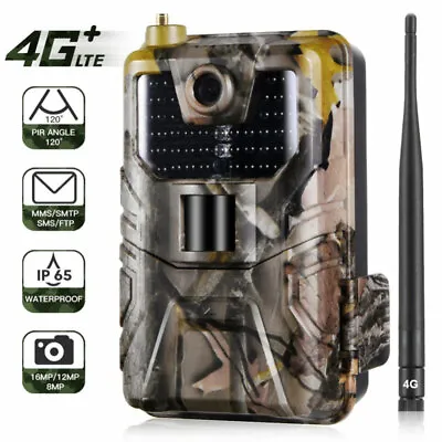 4G LTE MMS SMS Trail Camera Game Cam APP 1080P Wildlife Hunting Camera Scouting • $192.69