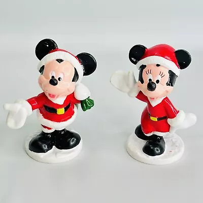 Applause Disney Mickey And Minnie Mouse Christmas PVC Figures Or Cake Toppers • $9.99