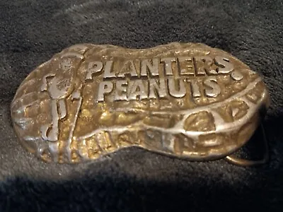 Mr Peanut Logo Promo Belt Buckle Nuts Planters Peanuts Vintage 70s • $12